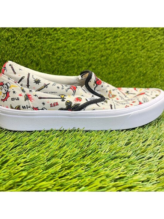 VANS Shoes - Vans Slip On x Stranger Things Hellfire Club Womens Size 9 Skate Shoes Sneakers